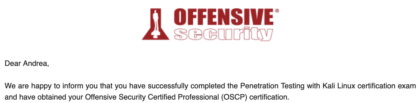 OSCP email